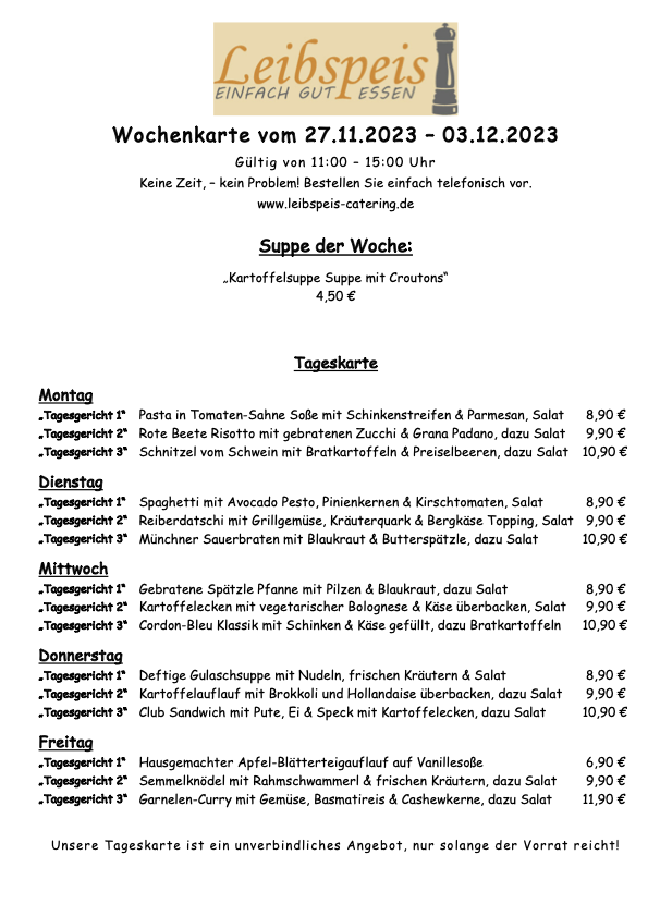 ab 27.11.2023